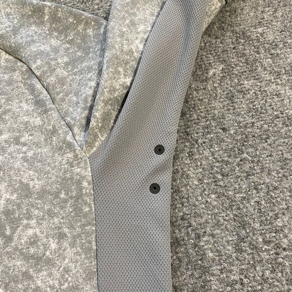 Lululemon Textured Tech Hoodie Adult XXL Gray White Tie Dye Active Training - Picture 12 of 16